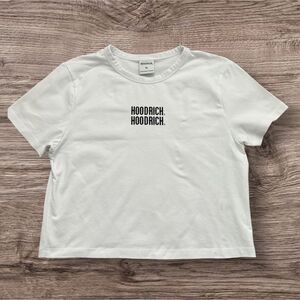 Hoodrich Crop Top T-Shirt XL White Tee